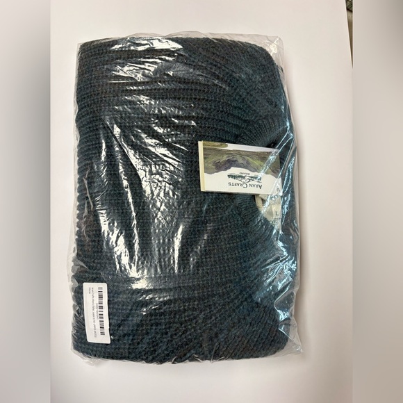 Aran Crafts Men's Fisherman Deep Green Moss Crewneck chunky knit Sweater L - Picture 5 of 5